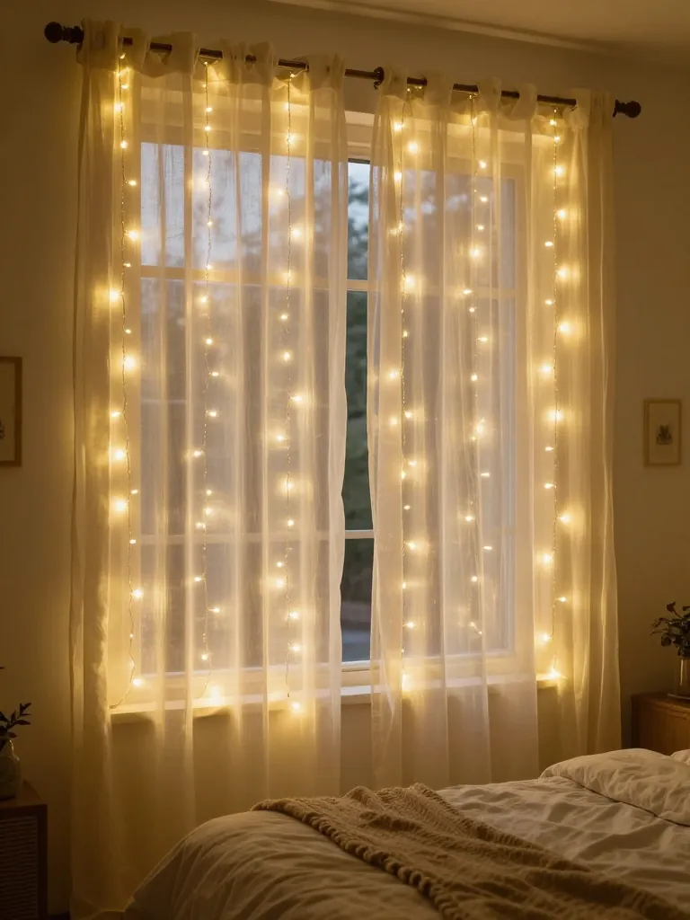 8. Fairy Light Curtains