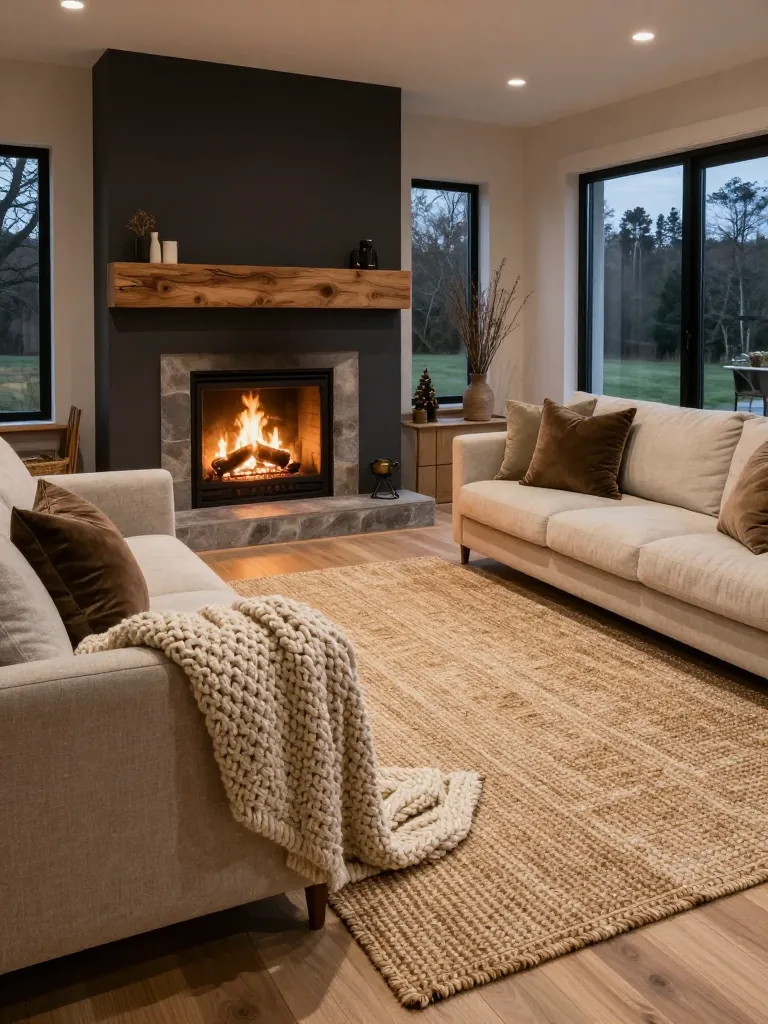 12. Jute and Wool Blend Rug for Maximum Cottage Comfort