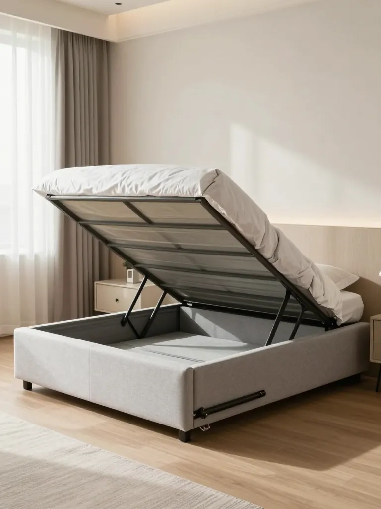 1. The Storage Ottoman Bed