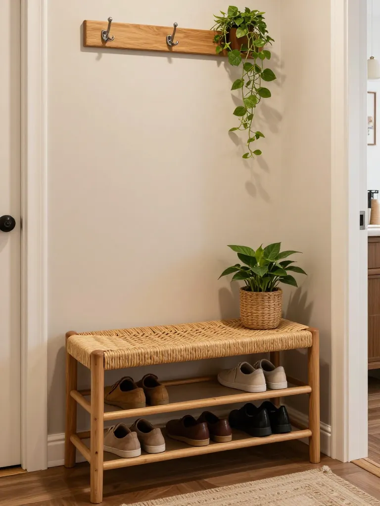 7. The Bench with Shoe Storage