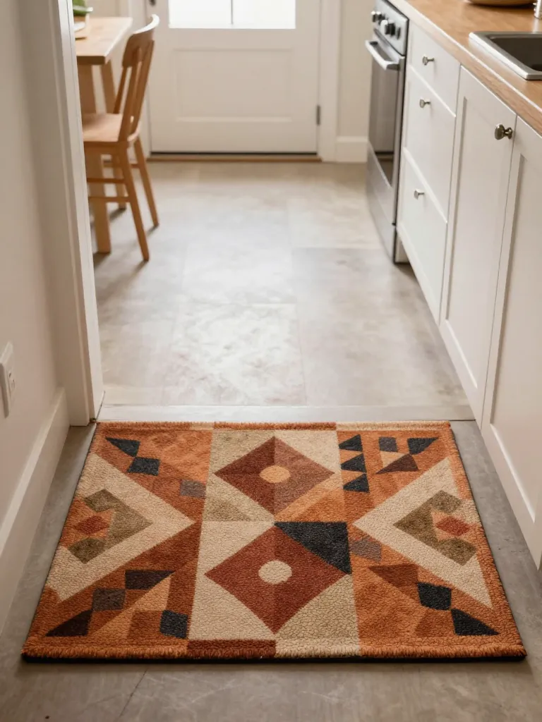 8. Painted Floor Mats for a Custom Look