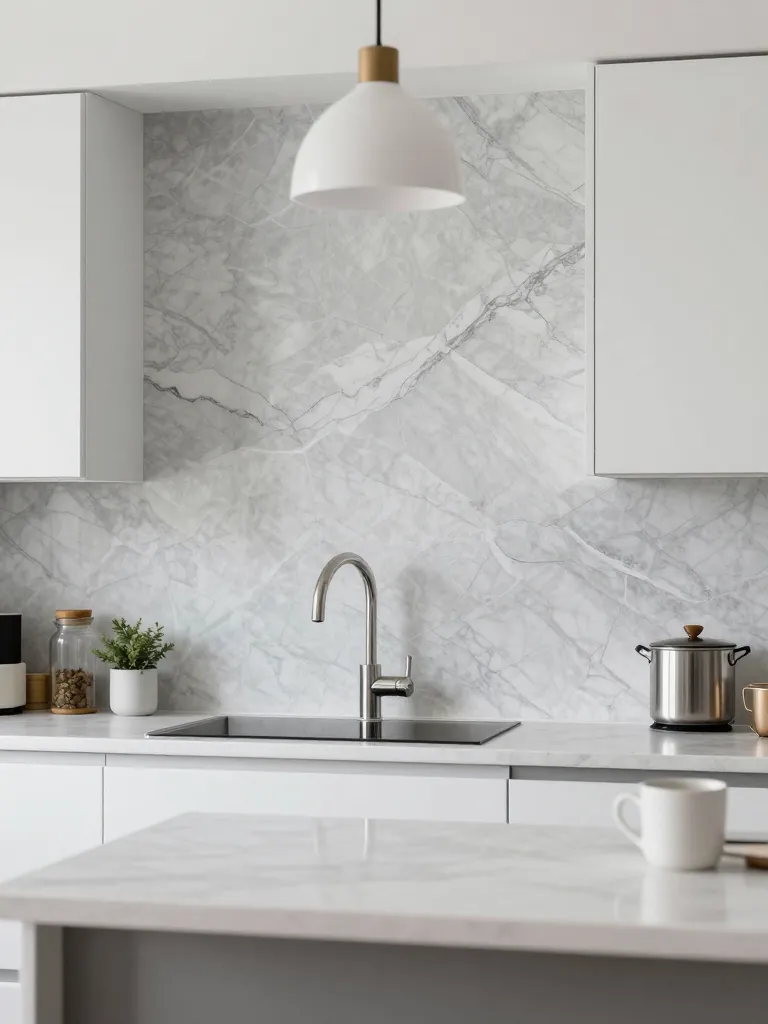 2. Vinyl Peel-and-Stick Backsplash Panels