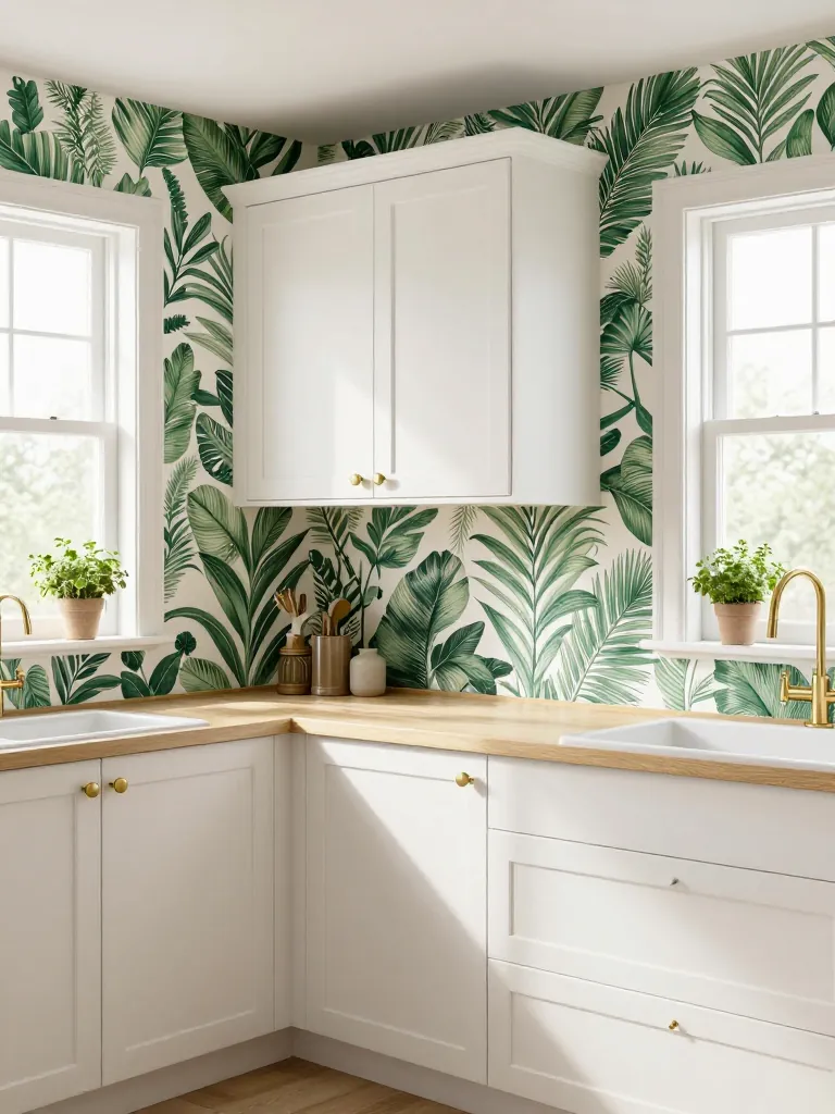 3. Temporary Wallpaper (Yes, as a Backsplash)