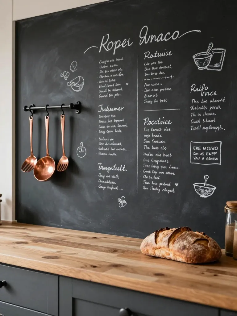 9. Chalkboard Paint Backsplash