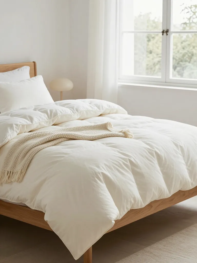 10. Swap Down Comforters for Organic Wool Duvets