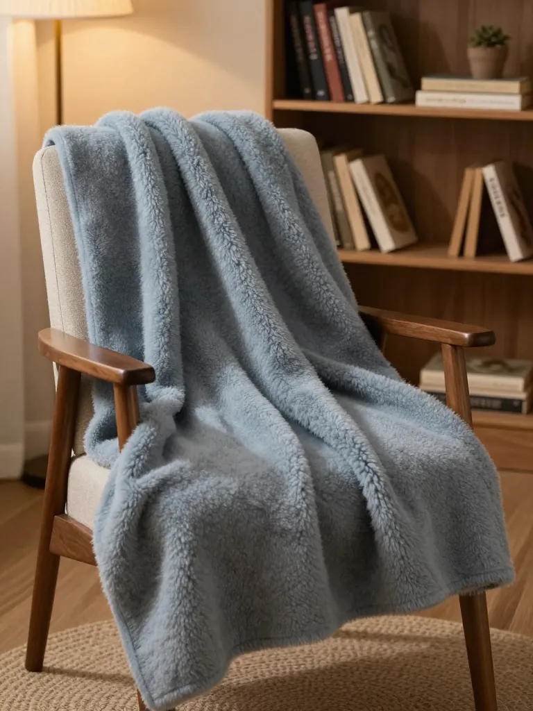 13. Swap Acrylic Throws for Alpaca Wool Blankets
