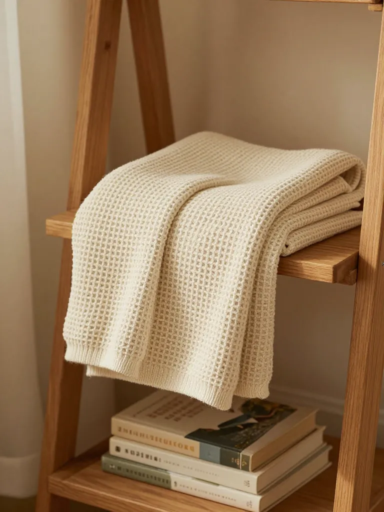 7. Trade Fleece Throws for Organic Cotton Waffle Knit