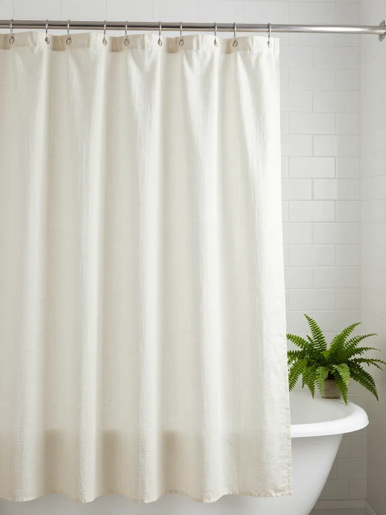 9. Replace Nylon Shower Curtains with Hemp or Organic Cotton