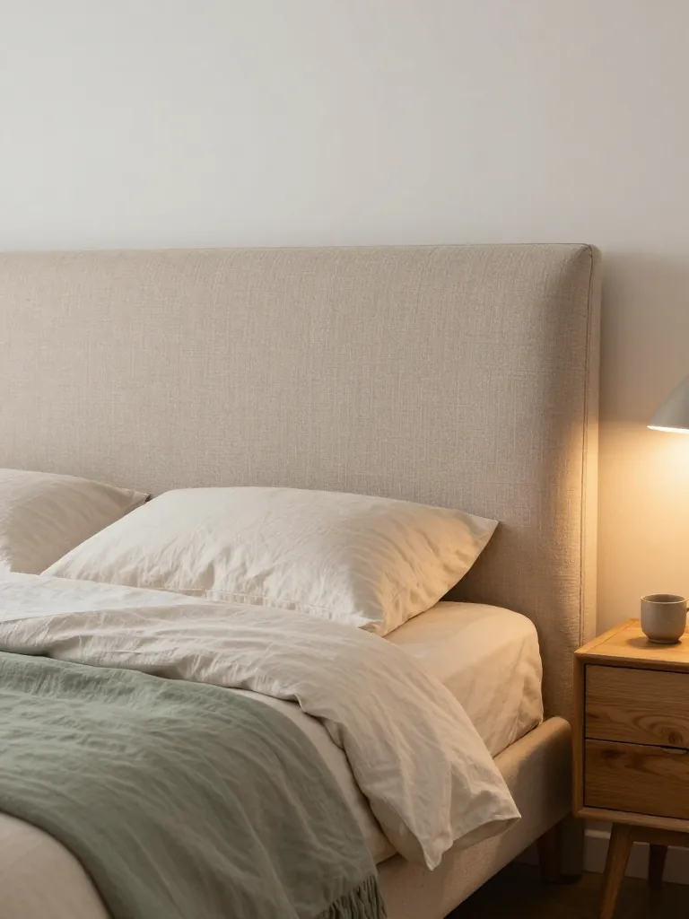 9. Linen Headboard Slipcover